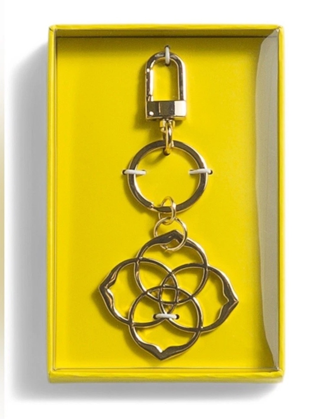 Kendra Scott Dira Medallion Key Fob Key Chain Bag Charm New